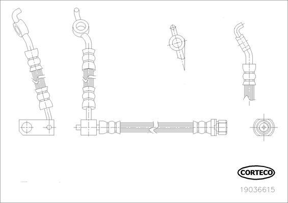Corteco 19036615 - Flessibile del freno www.autoricambit.com