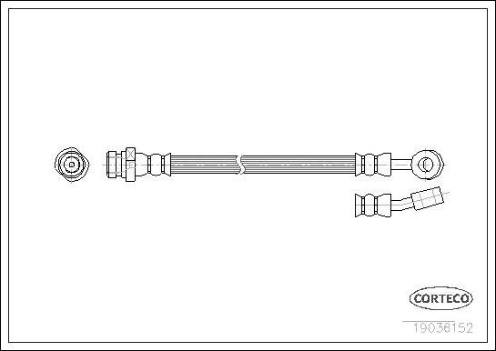 Corteco 19036152 - Flessibile del freno www.autoricambit.com