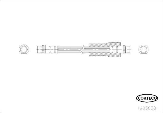 Corteco 19036381 - Flessibile del freno www.autoricambit.com