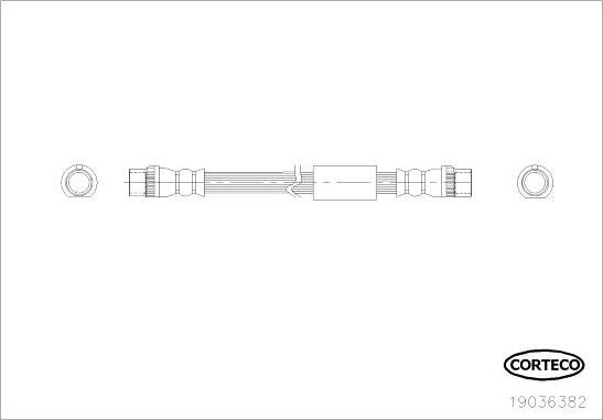 Corteco 19036382 - Flessibile del freno www.autoricambit.com