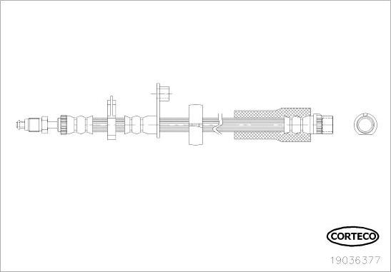 Corteco 19036377 - Flessibile del freno www.autoricambit.com