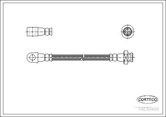 Corteco 19030466 - Flessibile del freno www.autoricambit.com