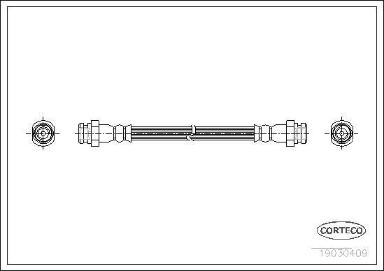 Corteco 19030409 - Flessibile del freno www.autoricambit.com