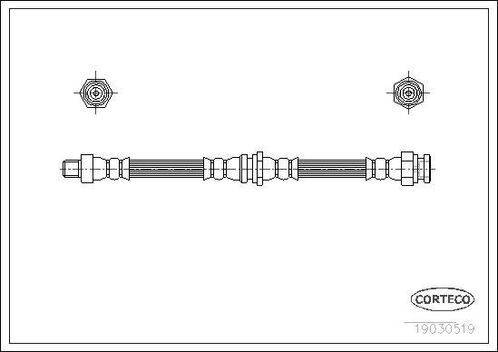 Corteco 19030519 - Flessibile del freno www.autoricambit.com