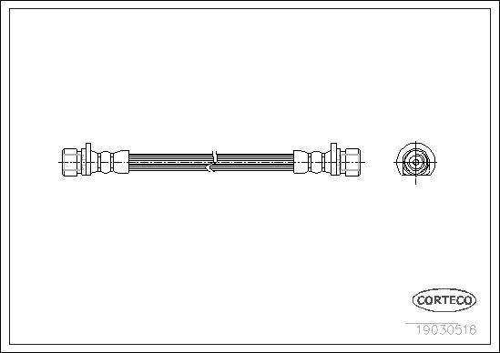 Corteco 19030516 - Flessibile del freno www.autoricambit.com