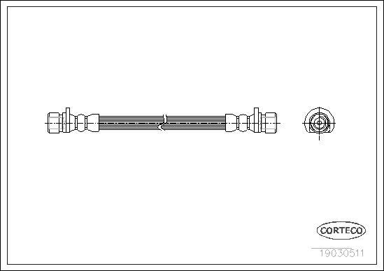 Corteco 19030511 - Flessibile del freno www.autoricambit.com