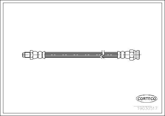 Corteco 19030517 - Flessibile del freno www.autoricambit.com