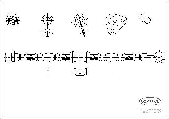 Corteco 19030532 - Flessibile del freno www.autoricambit.com