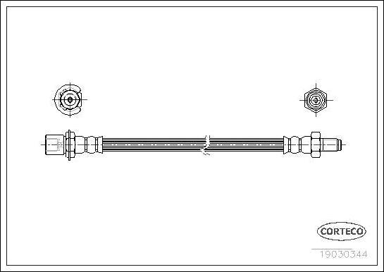 Corteco 19030524 - Flessibile del freno www.autoricambit.com