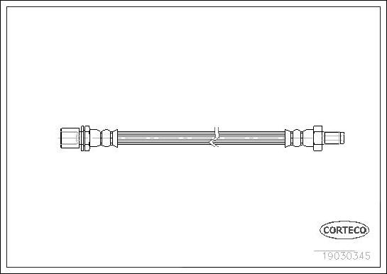 Corteco 19030345 - Flessibile del freno www.autoricambit.com