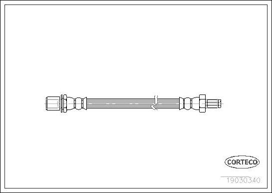 Corteco 19030340 - Flessibile del freno www.autoricambit.com