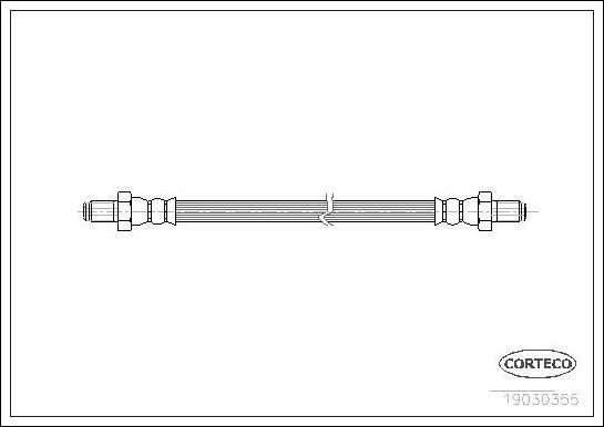 Corteco 19030355 - Flessibile del freno www.autoricambit.com