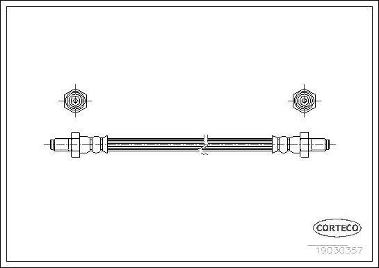 Corteco 19030357 - Flessibile del freno www.autoricambit.com