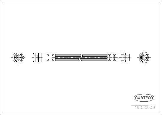 Corteco 19030369 - Flessibile del freno www.autoricambit.com