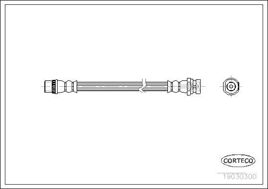 Corteco 19030300 - Flessibile del freno www.autoricambit.com