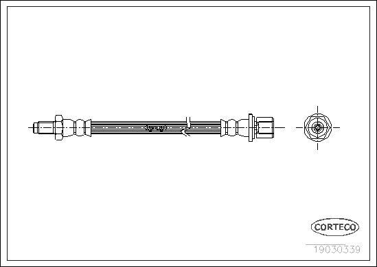 Corteco 19030339 - Flessibile del freno www.autoricambit.com