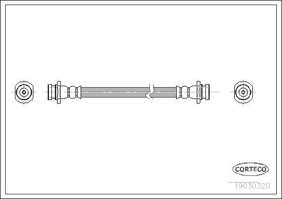 Corteco 19030320 - Flessibile del freno www.autoricambit.com