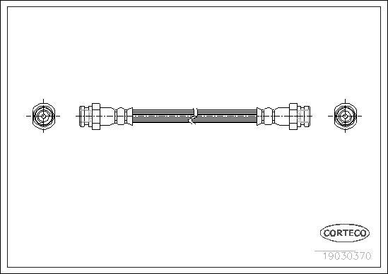 Corteco 19030370 - Flessibile del freno www.autoricambit.com