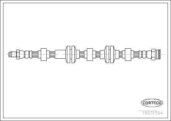 Corteco 19031594 - Flessibile del freno www.autoricambit.com