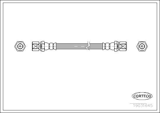 Corteco 19031645 - Flessibile del freno www.autoricambit.com