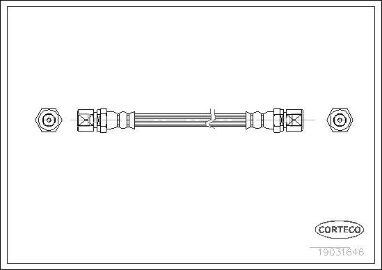 Corteco 19031646 - Flessibile del freno www.autoricambit.com