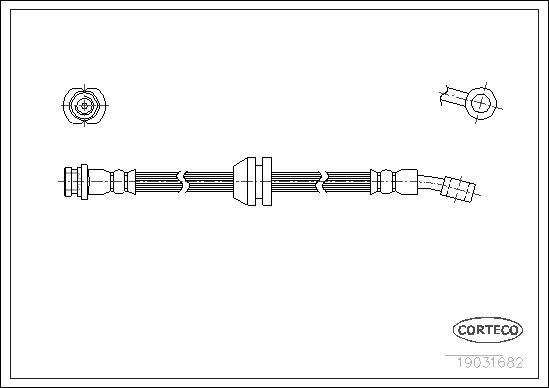 Corteco 19031682 - Flessibile del freno www.autoricambit.com