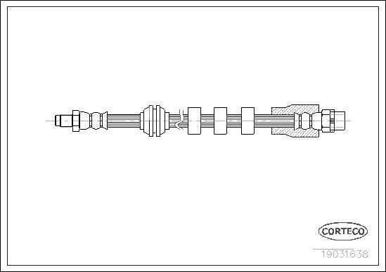 Corteco 19031638 - Flessibile del freno www.autoricambit.com