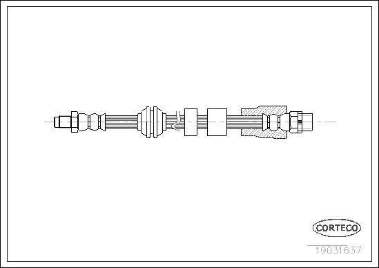 Corteco 19031637 - Flessibile del freno www.autoricambit.com