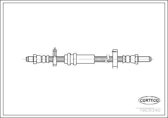 Corteco 19031240 - Flessibile del freno www.autoricambit.com