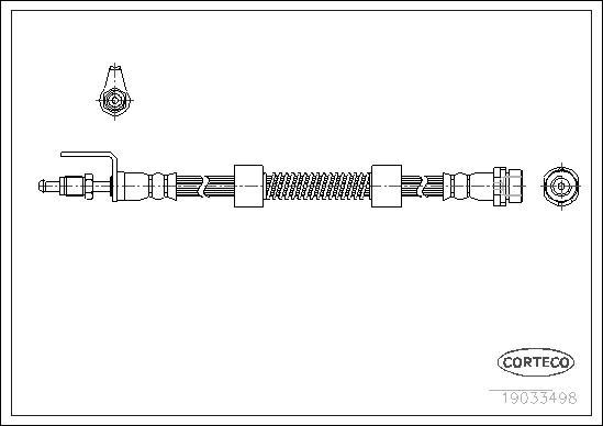 Corteco 19033498 - Flessibile del freno www.autoricambit.com