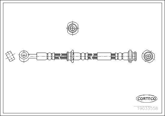 Corteco 19033558 - Flessibile del freno www.autoricambit.com