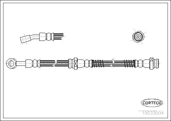 Corteco 19033004 - Flessibile del freno www.autoricambit.com