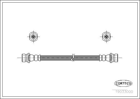 Corteco 19033000 - Flessibile del freno www.autoricambit.com