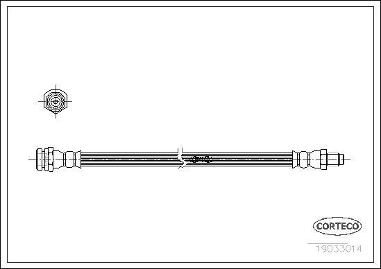 Corteco 19033014 - Flessibile del freno www.autoricambit.com