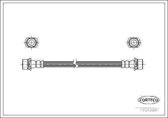 Corteco 19033081 - Flessibile del freno www.autoricambit.com