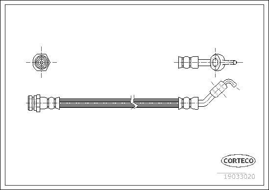 Corteco 19033020 - Flessibile del freno www.autoricambit.com