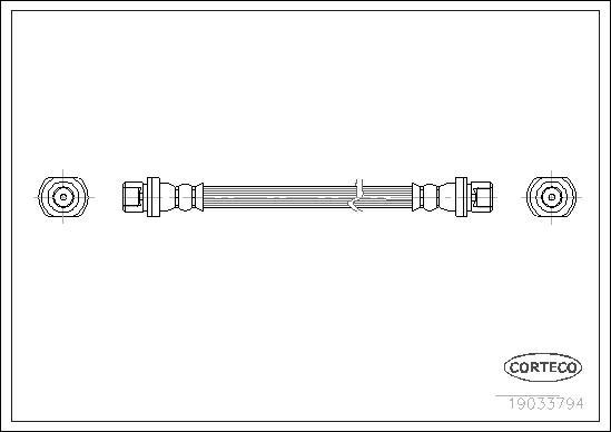 Corteco 19033794 - Flessibile del freno www.autoricambit.com