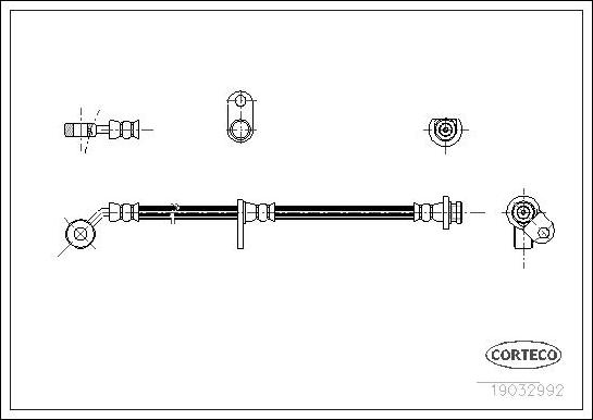 Corteco 19032992 - Flessibile del freno www.autoricambit.com