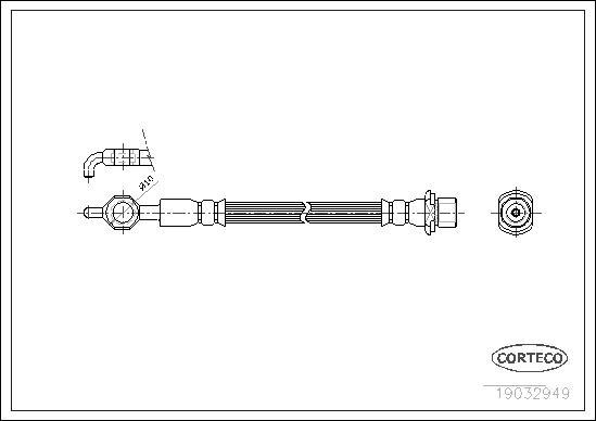 Corteco 19032949 - Flessibile del freno www.autoricambit.com