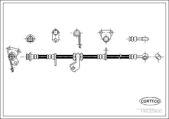 Corteco 19032900 - Flessibile del freno www.autoricambit.com