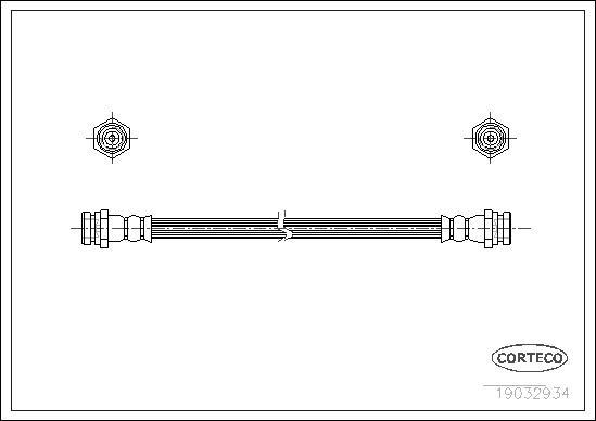 Corteco 19032934 - Flessibile del freno www.autoricambit.com