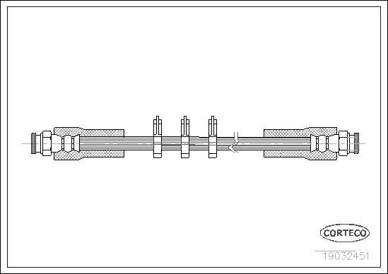 Corteco 19032451 - Flessibile del freno www.autoricambit.com