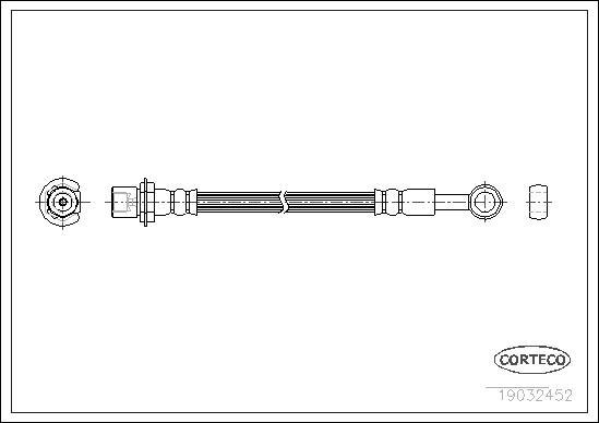 Corteco 19032452 - Flessibile del freno www.autoricambit.com