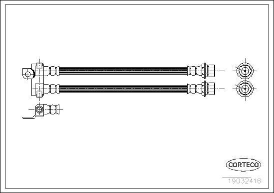 Corteco 19032416 - Flessibile del freno www.autoricambit.com