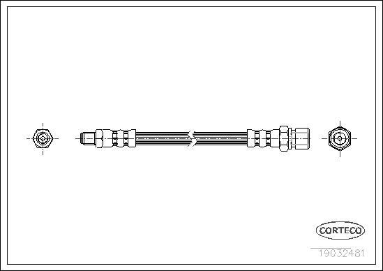 Corteco 19032481 - Flessibile del freno www.autoricambit.com