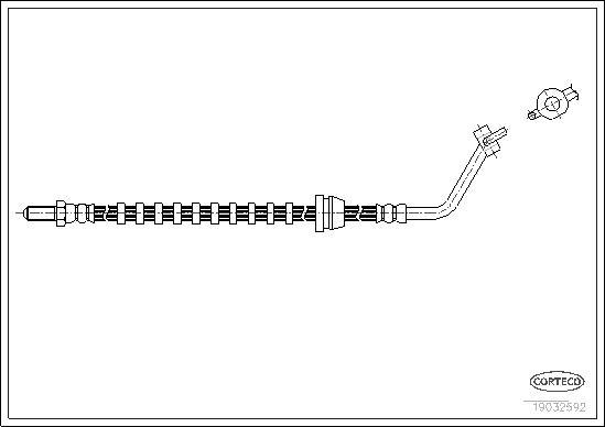 Corteco 19032592 - Flessibile del freno www.autoricambit.com