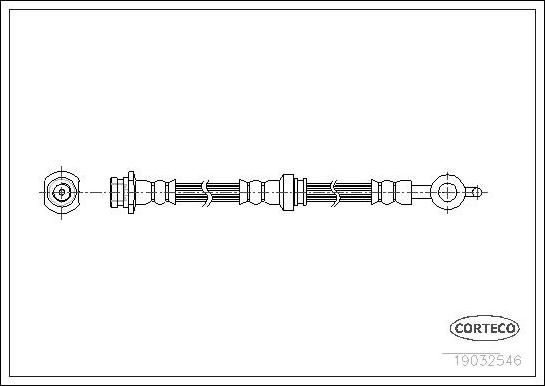 Corteco 19032546 - Flessibile del freno www.autoricambit.com