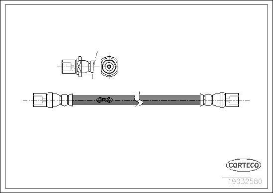 Corteco 19032580 - Flessibile del freno www.autoricambit.com