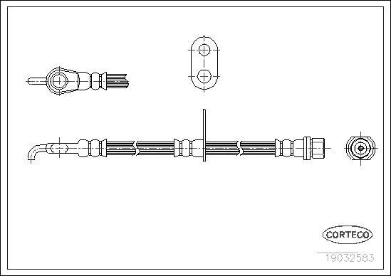 Corteco 19032583 - Flessibile del freno www.autoricambit.com