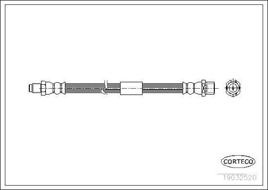 Corteco 19032520 - Flessibile del freno www.autoricambit.com